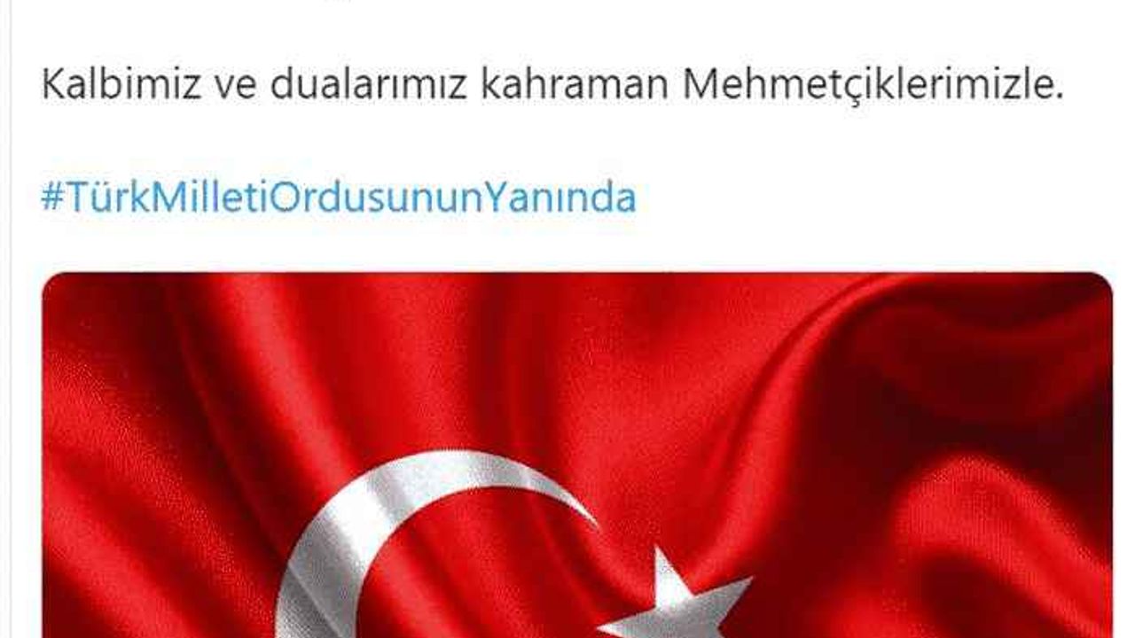 Futbol camiasından Barış Pınarı Harekatı’na tam destek