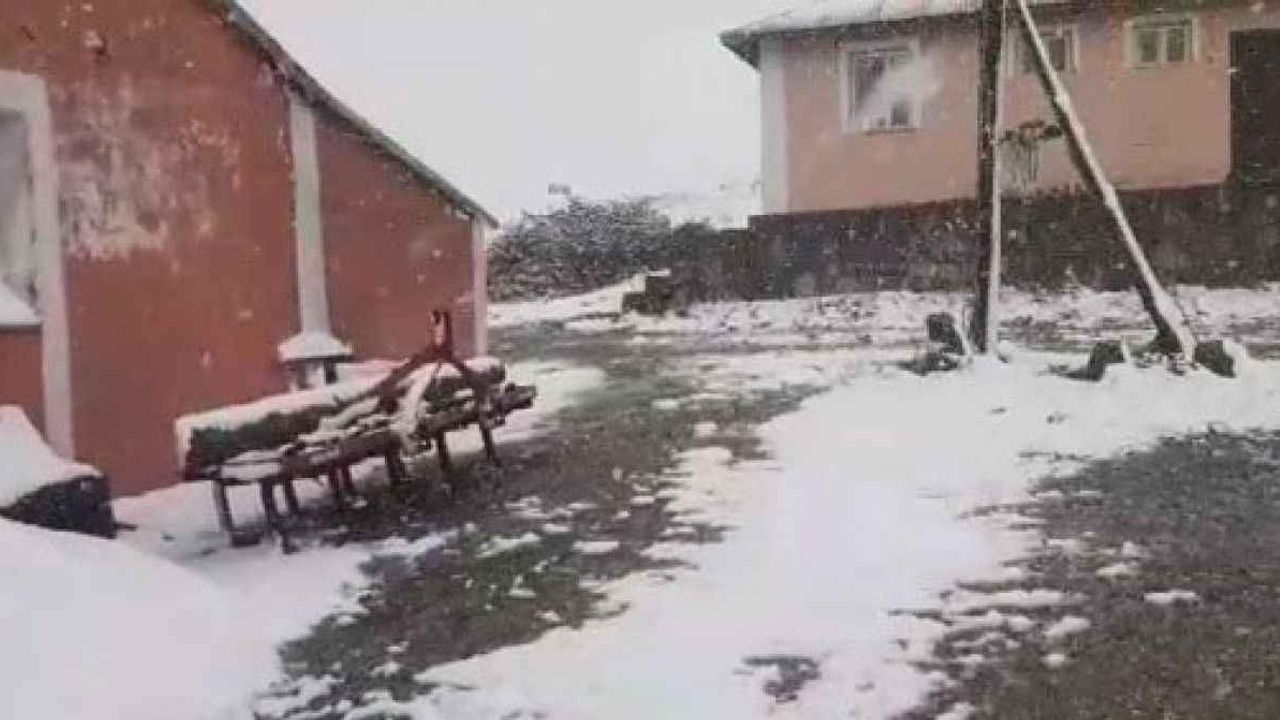 Yazı beklerken köye kar yağdı!