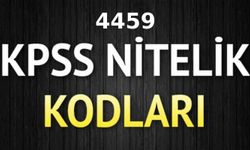 4459 nitelik kodu nedir? 4459 nitelik kodu ne anlama geliyor?