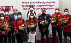 Milli sporcular yurda döndü