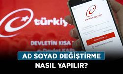 Ad soyad değiştirme nasıl yapılır? E-devlet ad soyad değişikliği başvuru ekranı