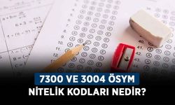 7300 ve 3004 ÖSYM nitelik kodları nedir? 7300, 3004 nitelik kodu KPSS ne demek?