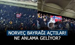 Fenerbahçe taraftarı Norveç bayrağı açtı! Fenerbahçe taraftarı neden Norveç bayrağı açtı? Norveç bayrağı ne anlama geliyor? 