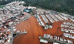 Şaşırtan görüntü! Marmaris’te denizin rengi değişti