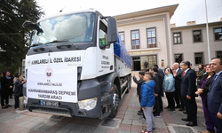 Kırklareli'nden deprem bölgesine kuru gıda ve bakliyat gönderildi