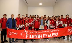 FIVB Challenger Kupası şampiyonu A Milli Erkek Voleybol Takımı yurda döndü