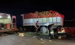 Dinamit yüklü kamyon devrildi, İzmir yolu ulaşıma kapandı!