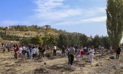 Öğrenciler binlerce Cumhuriyet fidanını toprakla buluşturdu