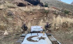 Hakkari'de PKK'ya ait mühimmat ele geçirildi