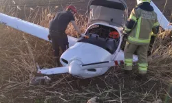 Eğitim uçağı zorunlu iniş yaptı: Pilot yaralandı