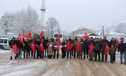 Pazaryeri’nde şehitleri anmak için doğa yürüyüşü yaptılar