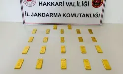 Hakkari'de 22 külçe altın ele geçirildi