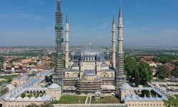 Selimiye Camisi'nin üç minaresinin restorasyonu tamamlandı