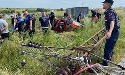 Tekirdağ'da kontrolden çıkan otomobil elektrik direğine çaptı