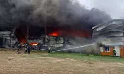 ksaray'da yağ fabrikasında yangın: Ekipler çalışma başlattı