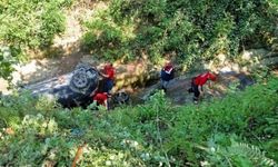 Ordu'da kaza! Otomobil uçuruma yuvarlandı