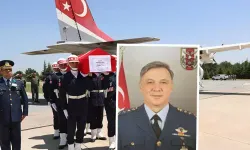 Şehit Pilot Albay Gökhan Özen'in cenazesi Eskişehir'e getirildi