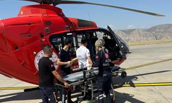 Ambulans helikopter 3 yaşındaki çocuk için havalandı