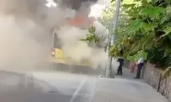 Bahçeşehir'de İETT otobüsünde yangın çıktı