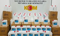 Samsun'da sahte içki yapımında kullanılan 640 litre etil alkol ele geçirildi