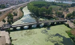 Tunca Nehri'nin bazı bölümleri kurudu