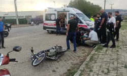 Bursa'da motosiklet sürücüsü dönüş yapan araca çarptı