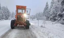 Sürücünün çilesi yağan karla başladı