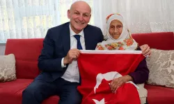 Samsun'da Cumhuriyet ile aynı yaşta olan 4 kişi ziyaret edildi