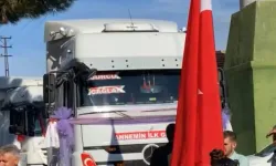 Edirne'de damat, gelini babaevinden tır ile aldı