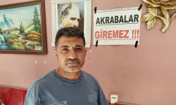 Dükkanına 'Akrabalar giremez' pankartı astı!