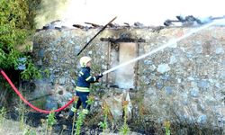 Menteşe'de ev ve ahır yangını söndürüldü