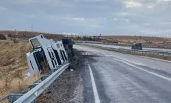 Adıyaman'da kayganlaşan yol kaza getirdi