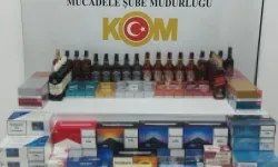 Samsun’da kaçak içki ve sigara ele geçirildi