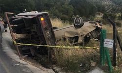 Isparta’da kontrolden çıkan tır devrildi, sürücü hayatını kaybetti