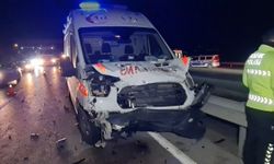 Kırıkkale'de ambulans kazaya karıştı: 1 ölü, 5 yaralı