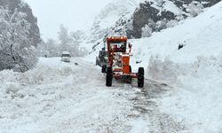 Sivas'ta kar yağışı; 35 yerleşim yeri yolu ulaşıma kapandı