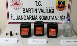 Bartın'da 15 litre etil alkol ele geçirildi