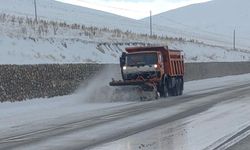 Yoğun kar 21 yolu ulaşıma kapattı