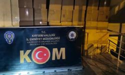 Kayseri'de 7,6 milyon kaçak makaron ele geçirildi