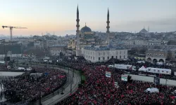 Yüzbinler Galata'ya akın etti! Gazze'deki katliamı durdurun