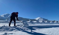 Erzurum -24,6 ile buz kesti