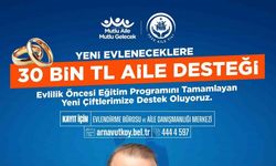 Arnavutköy Belediyesi’nden yeni evlenecek çiftlere 30 bin TL aile desteği