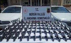 Mersin'de 70 ruhsatsız tabanca ele geçirildi