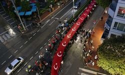 Samsun'da Bayrak Yürüyüşü ve Fener Alayı düzenlendi