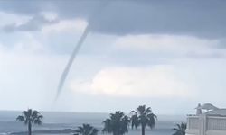 Alanya'da denizde hortum oluştu