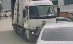 İstanbul Tuzla'da freni boşalan kamyonun araçlara çarpma anı kamerada