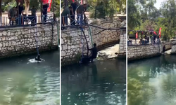 Polisi görünce dereye atladı, boğulma tehlikesi geçirdi