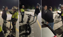 Polisten alkollü bisikletliye 18 bin lira ceza: "Alkollü eşek bile kullanamazsın"