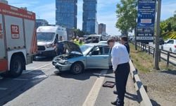 D-100'de 5 aracın karıştığı zincirleme kaza: Yaralılar var
