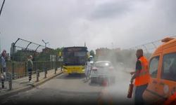 İstanbul'da trafikte bıçaklı saldırıya yangın tüplü savunma